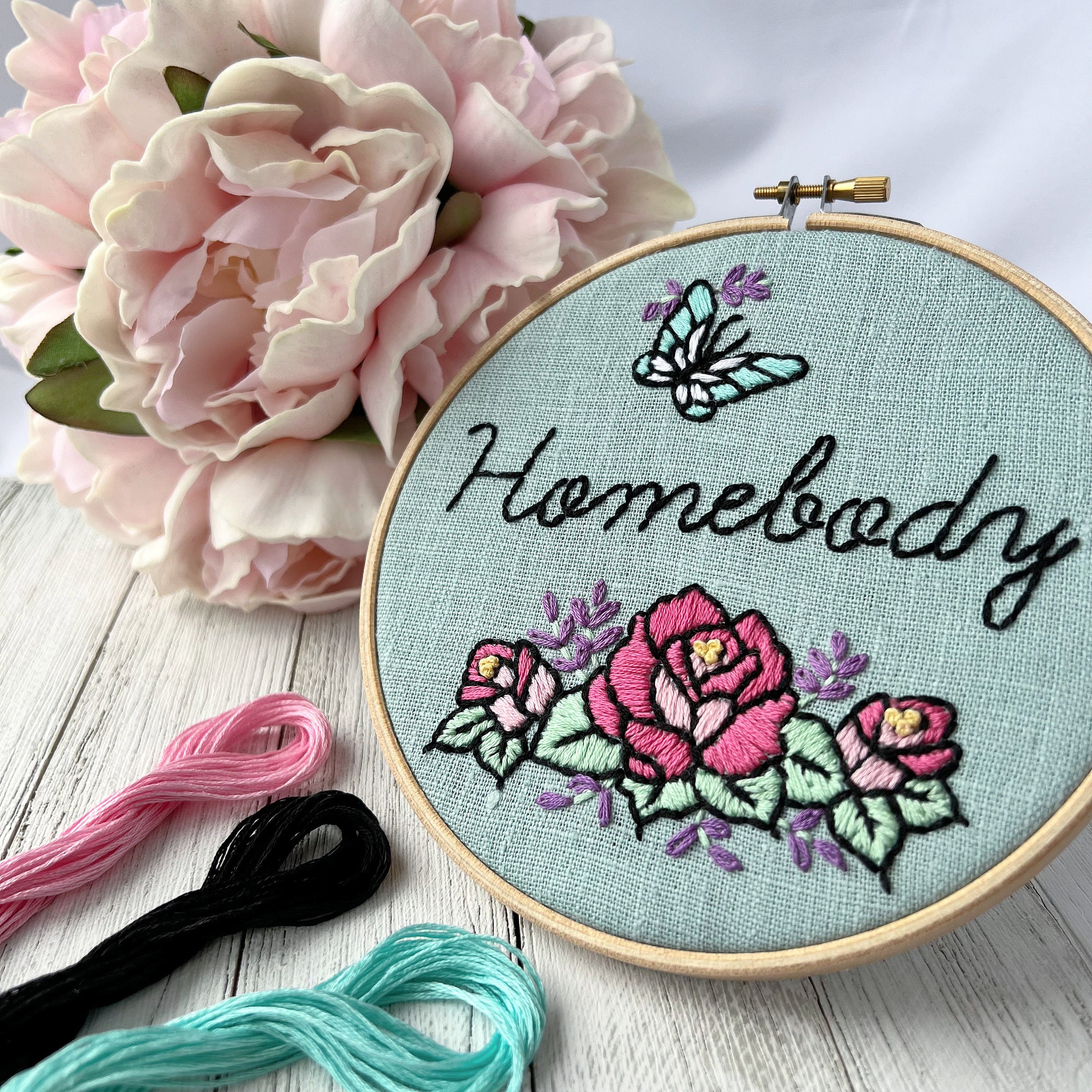 Beginner Embroidery Kits for Adults Flowers and Succulents
