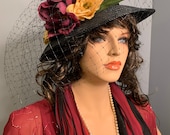 1920s Dress Set 9X Complete Costume Red Plum Pantone 19-2025 Plus Size Gatsby Downton Abbey Hat Jewelry Purse Scarves EASY RETURNS REFUNDS