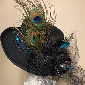 Church Hat Vintage Cowboy Embellished Kentucky Derby Downton Abbey Titanic Hat Original Edwardian FREE Shipping