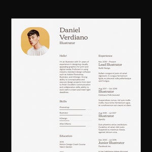 Resume Template for Google Docs, Word, Pages / Modern, Professional, Minimal, Clean, Beautifully Designed, Executive CV