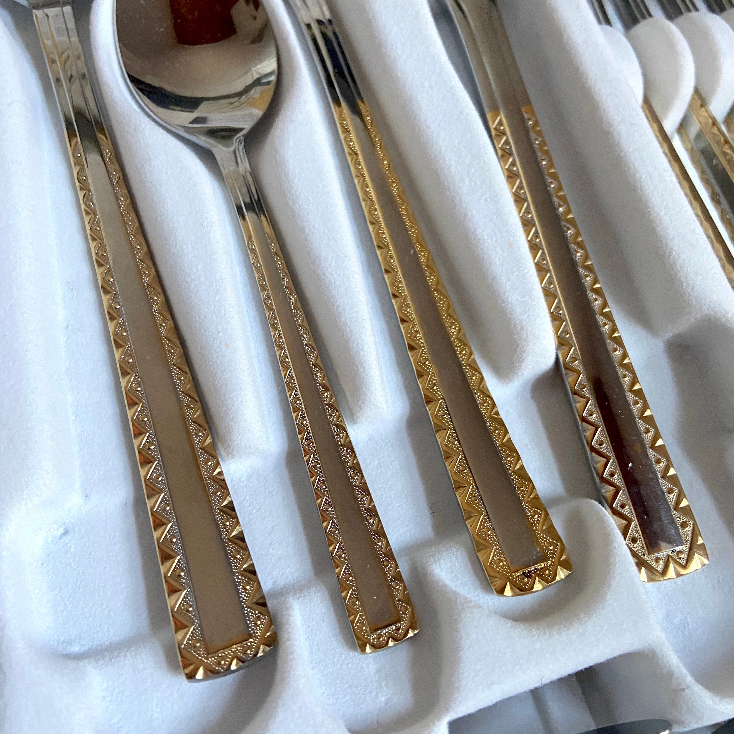 Vintage 23/24ct Gold Cutlery Set (70pc) for 12 - 'berlin' by