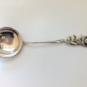 Versilberter LÖFFEL Hildesheimer Rose / Antiko 100 Vintage Silber Besteck / Zuckercreme Löffel