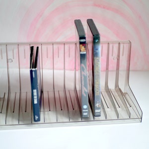 Transparent CD rack, plastic wall rack for CD's / DVDs image 1