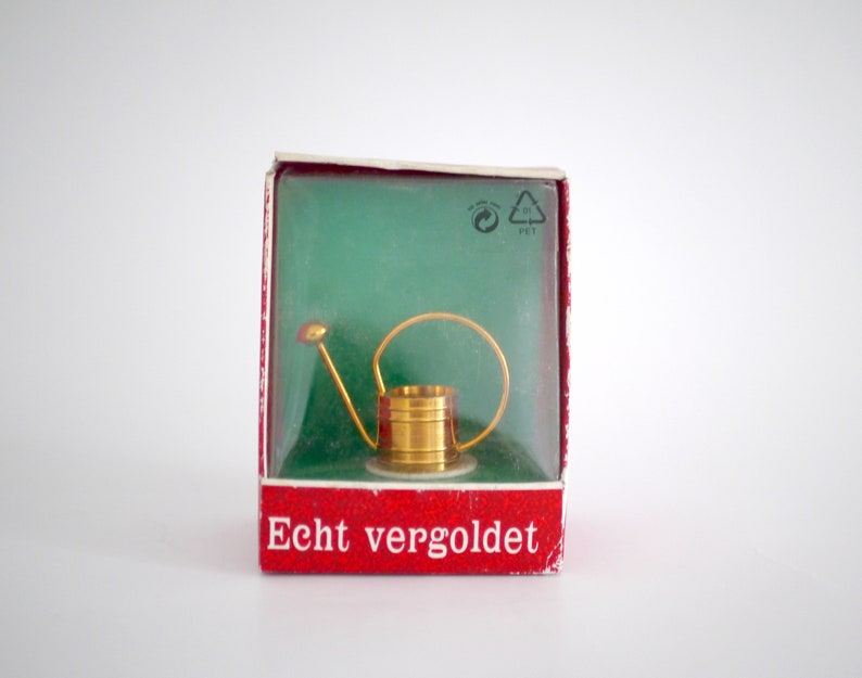 Miniature Goldplated WATERING CAN / Real Gilded Mini Watering Etsy