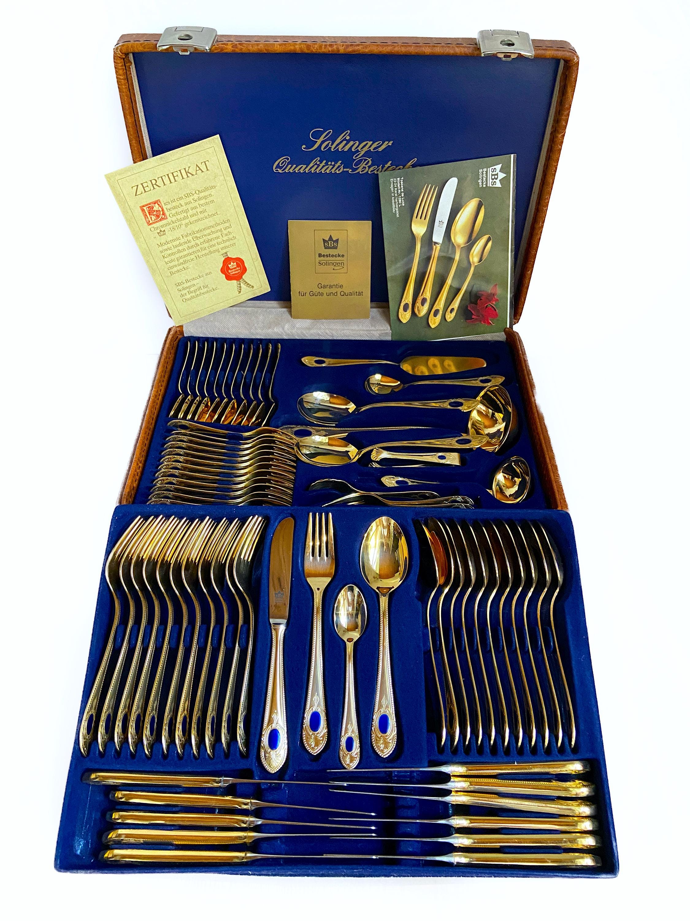 Rare Find: Vintage SBS Solingen 'toscany' Cutlery Set (70pc, 23
