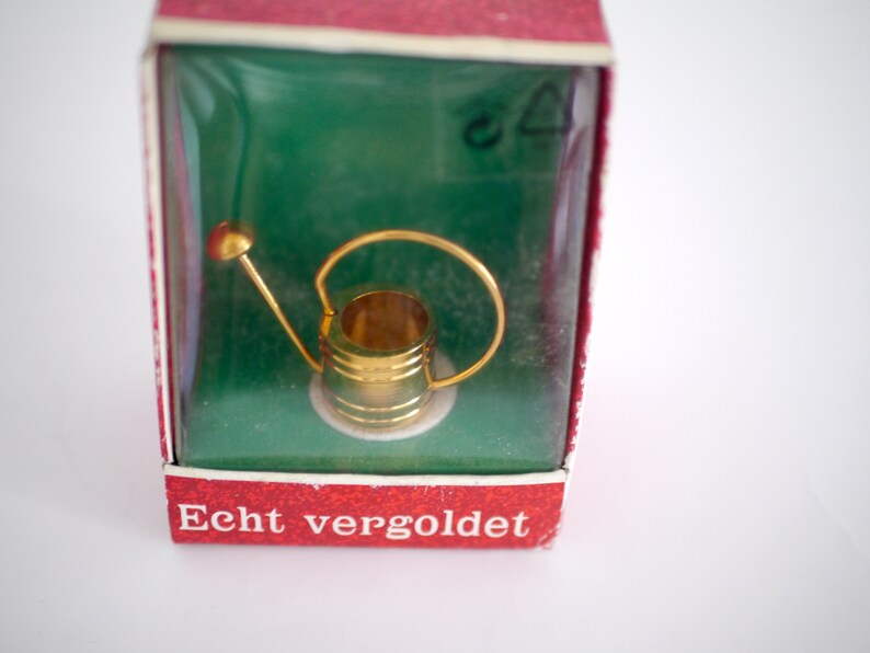 Miniature Goldplated WATERING CAN / Real Gilded Mini Watering Etsy