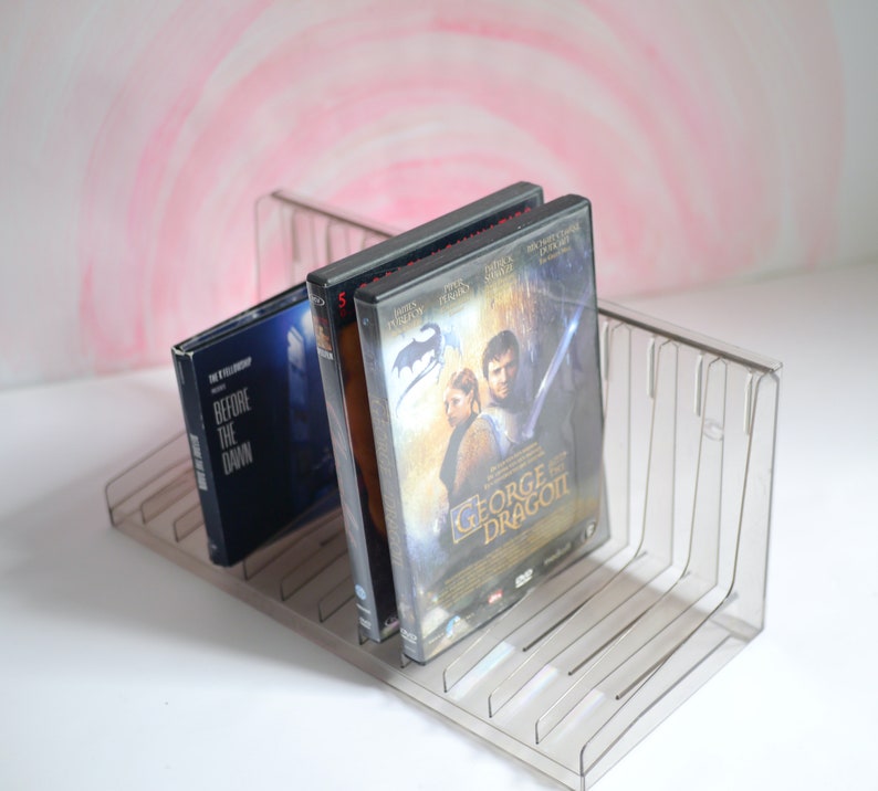 Transparent CD rack, plastic wall rack for CD's / DVDs image 8