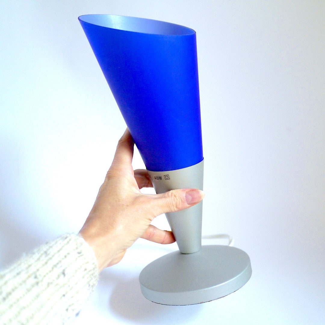 Kryolit Iconic 90s Ikea Desk Lamp With Tranquil Blue Glow Etsy