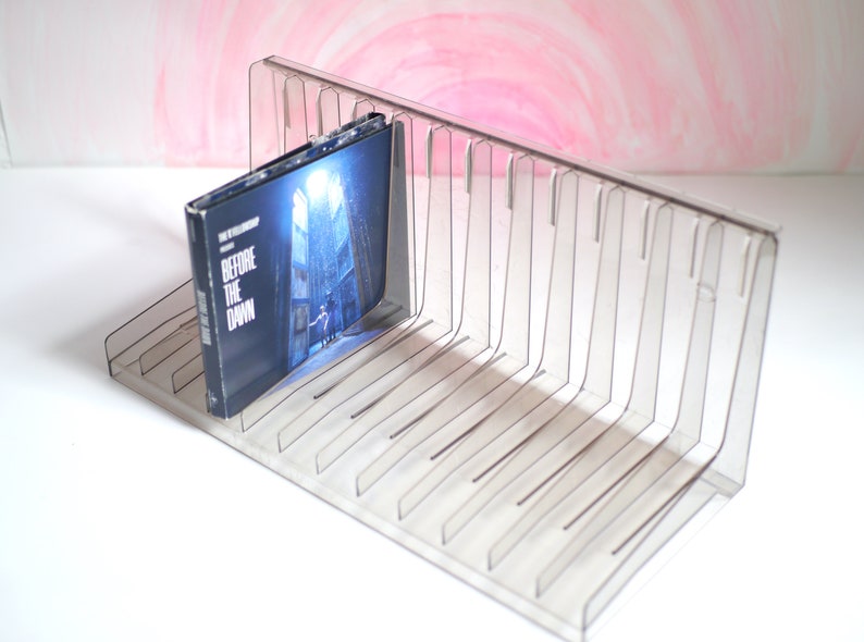 Transparent CD rack, plastic wall rack for CD's / DVDs image 2