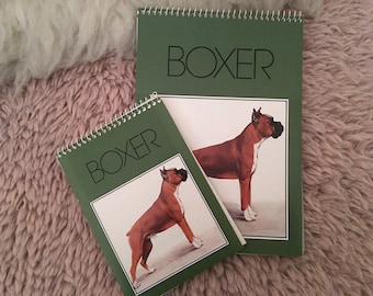 BOXER dog notebook paper set