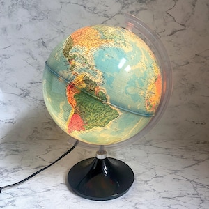 GLOBE LAMP - Vintage Welt Planeten Erde Lampe