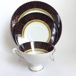 Mid Century Tea cup saucer plate trio
