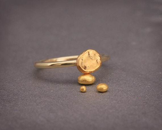 Bague pepite or sale