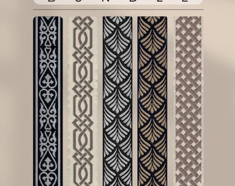 Handmade Bookmark Set of 5 Woven Jacquard Ribbon with Tassels