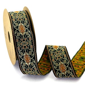 Floral Jacquard Ribbon Trim: Embroidered Sewing Craft, DIY Decor