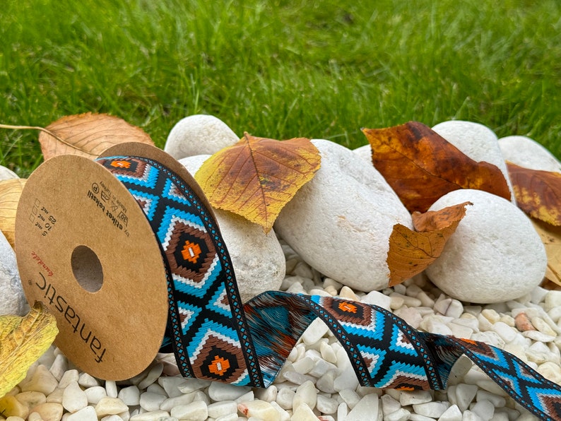 Aztec Jacquard Ribbon: 35mm Sewing Trim, Costume & Decor - Etsy