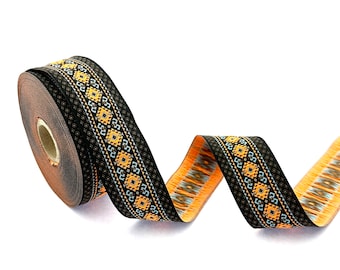 African Jacquard Ribbon: Colorful Boho Sewing Trim