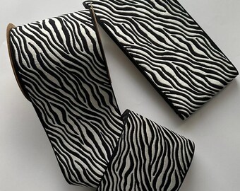 10cm Zebra Print Woven Border, Luxury Jacquard Tape, Home Textile Accessory