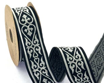 35mm Jacquard Ribbon Trim for DIY Clothing & Home Decor – Sewing Costume Crafts