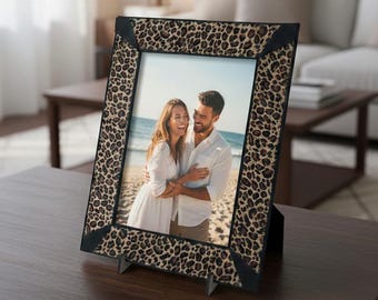 Woven Border Photo Frame 4x6, Bohemian Home Decor