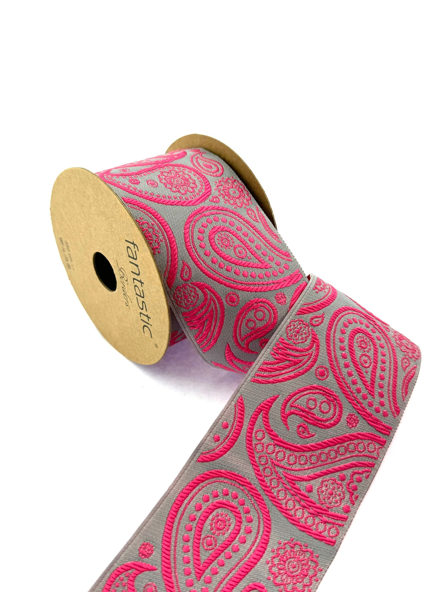 Paisley Embroidery Curtain Trim: 2.75 Inch Woven Jacquard Fabric