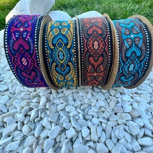 Jacquard Ribbon for DIY Clothing Accessories and Home Decor, 35 mm Decorative Mystic Trim for Sewing Crafts, Costume Trim, Craft Supply