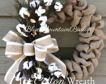 the cotton burlap wreath cotton wreath summer wreath front door wreath cotton boll - How To Decorate A Burlap Wreath For Christmas the cotton burlap wreath cotton wreath summer wreath front door wreath cotton boll - How To Decorate A Burlap Wreath For Christmas