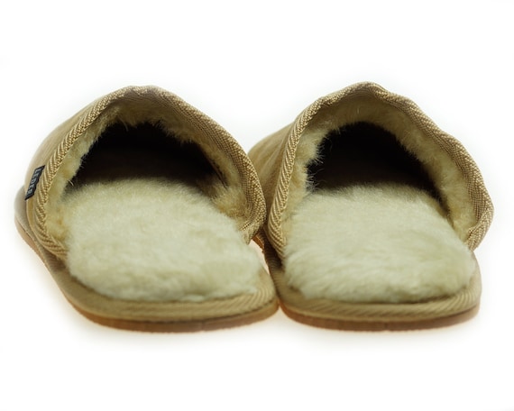 Mens Sheepskin Shearling Slippers Boots for Men House Sheepskin Slippers Handmade Shoes 100 Wool Slippers Ugg Style Best Etsy UK