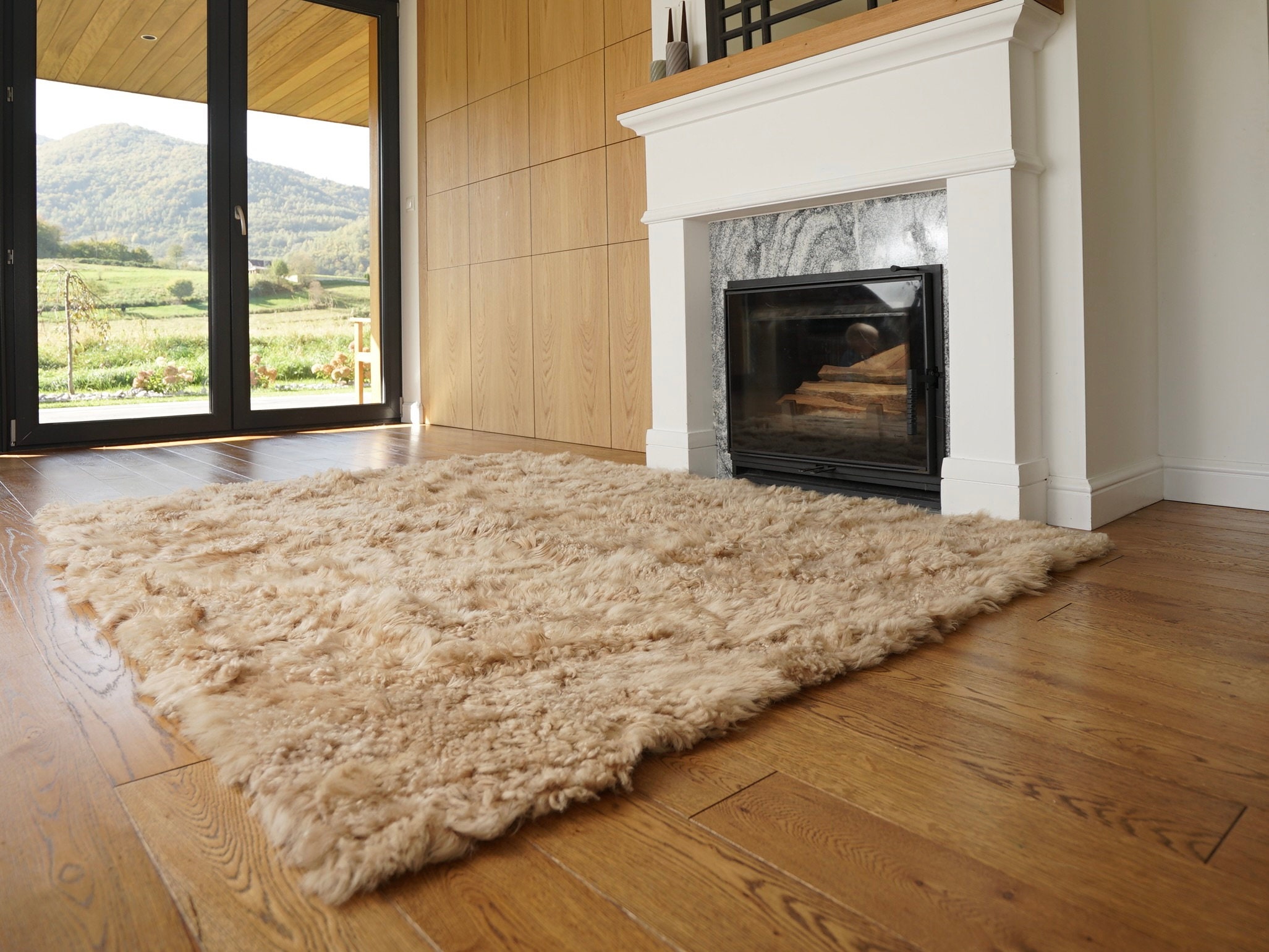 Roberts Rugs Schaffell Teppich Lammfell Echt Weiß Creme Dicke Wolle Sehr  Weich 100% Natur