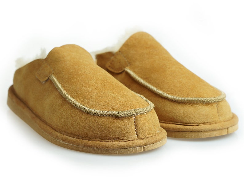 men's sheepskin booties