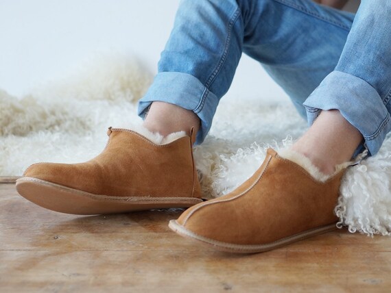 moccasin sheepskin slippers