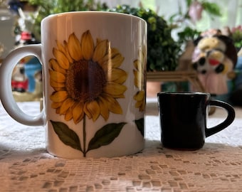 Miniature vintage redware coffee mug collectable