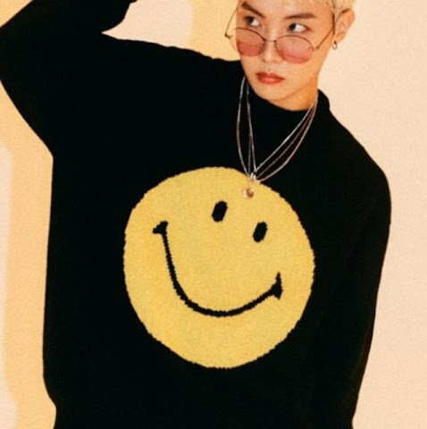 Jhope Smiley Face Sweater Fits BTS 