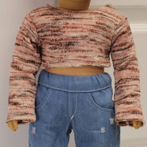 Comfy pink shirt fits 18" dolls