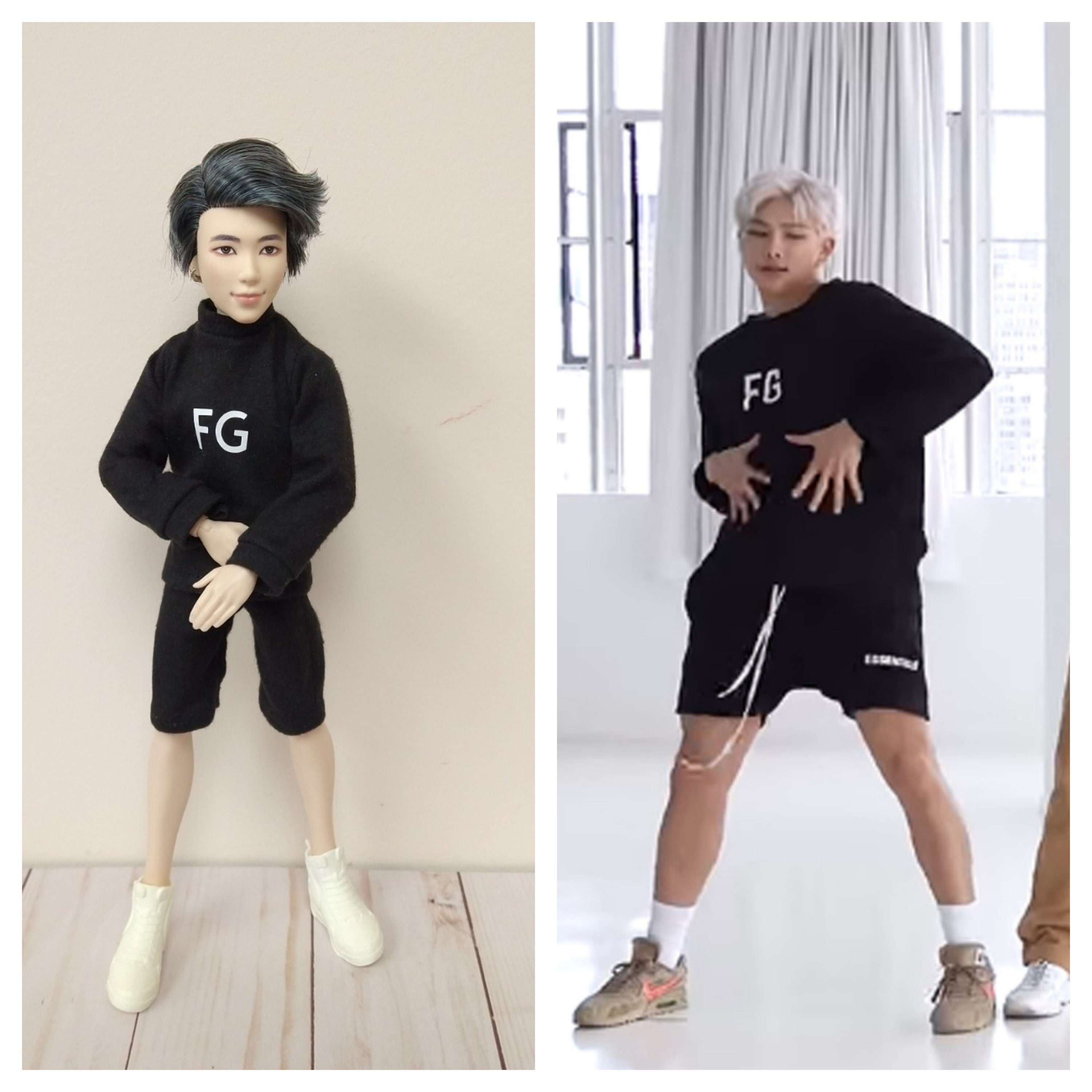 Namjoons Boy With Luv Dance Practice Outfit Fits Bts Fashion Dolls