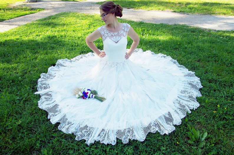 viscose wedding dress