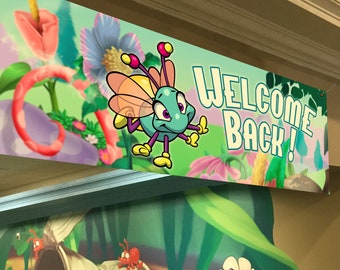 Baby Animals Themed Welcome Back Banner for Reopening of School, Church, Business and More! (Choice of Character!)