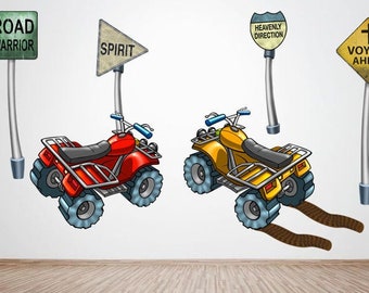 Off Roading Reusable and Removable Peel and Stick Wall Decals