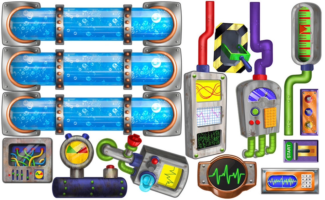 Industrial Slime Factory Fun Kids Peel and Stick Reusable Etsy