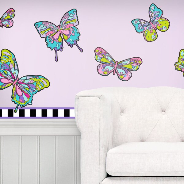 Butterfly Wall Borders Etsy