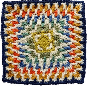 Mosaic crochet tile LM no 5. crochet pattern