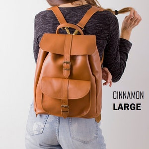 Leather bag, Women backpack, Leather rucksack men, Large leather backpack, Travel bag, Work bag, Backpack purse for women