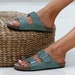 CASSIA Leather Sandals Women, Toe Ring Sandals, Greek Sandals Women ...