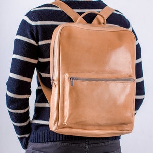 Laptop backpack, Leather backpack for men, Men's rucksack, Rucksack backpack, Gift for men