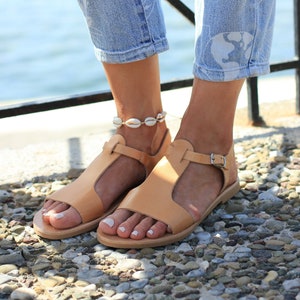 Leather sandals, Women Greek leather sandals, ancient Greek sandals, griechische Sandalen, Ledersandalen, CORFU sandals