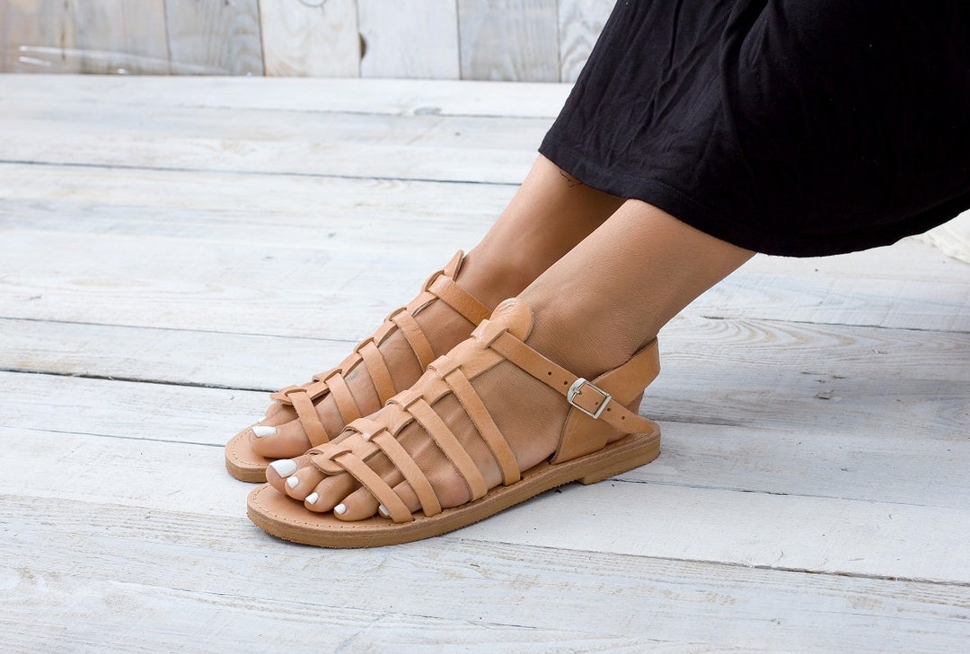 THERA Gladiator Sandals Spartan Sandals Greek Sandals - Etsy