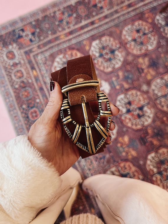 Genuine leather belt womens hot sale