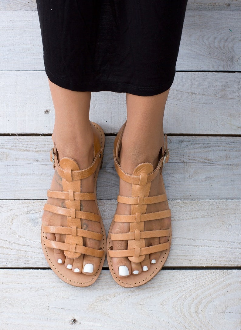 THERA Gladiator Sandals Spartan Sandals Greek Sandals - Etsy