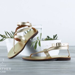 Handmade in Athens — PAROS gold sandals