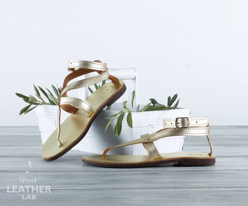 Handmade in Athens — PAROS gold sandals